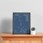 Clarksville Country Club Blueprint (Print)