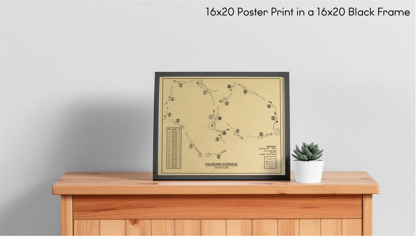 Colorado National Golf Club Outline (Print)