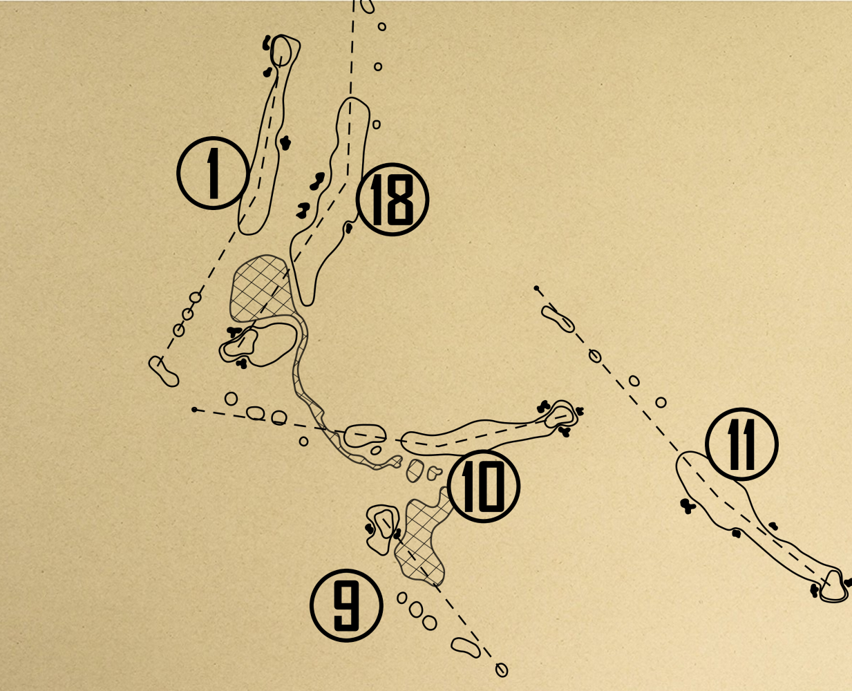 Colorado National Golf Club Outline (Print)