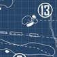 Columbia Country Club Blueprint (Print)