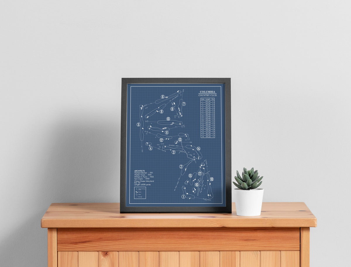 Columbia Country Club Blueprint (Print)