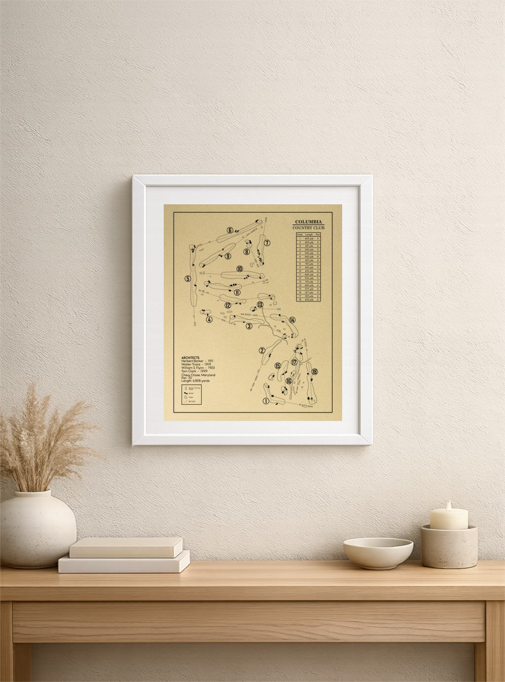 Columbia Country Club Outline (Print)