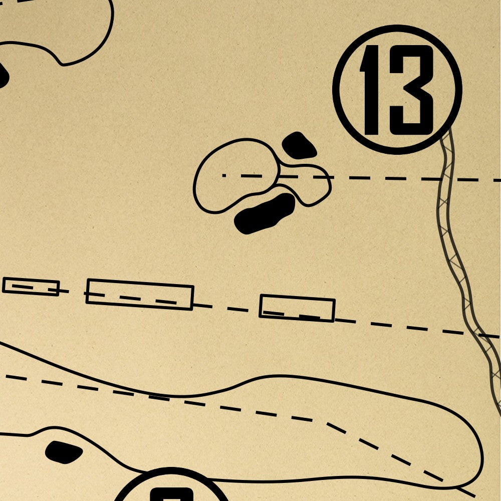 Columbia Country Club Outline (Print)