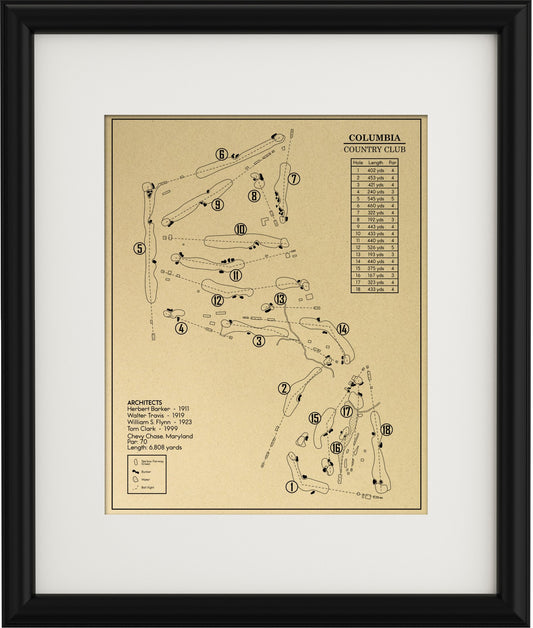 Columbia Country Club Outline (Print)