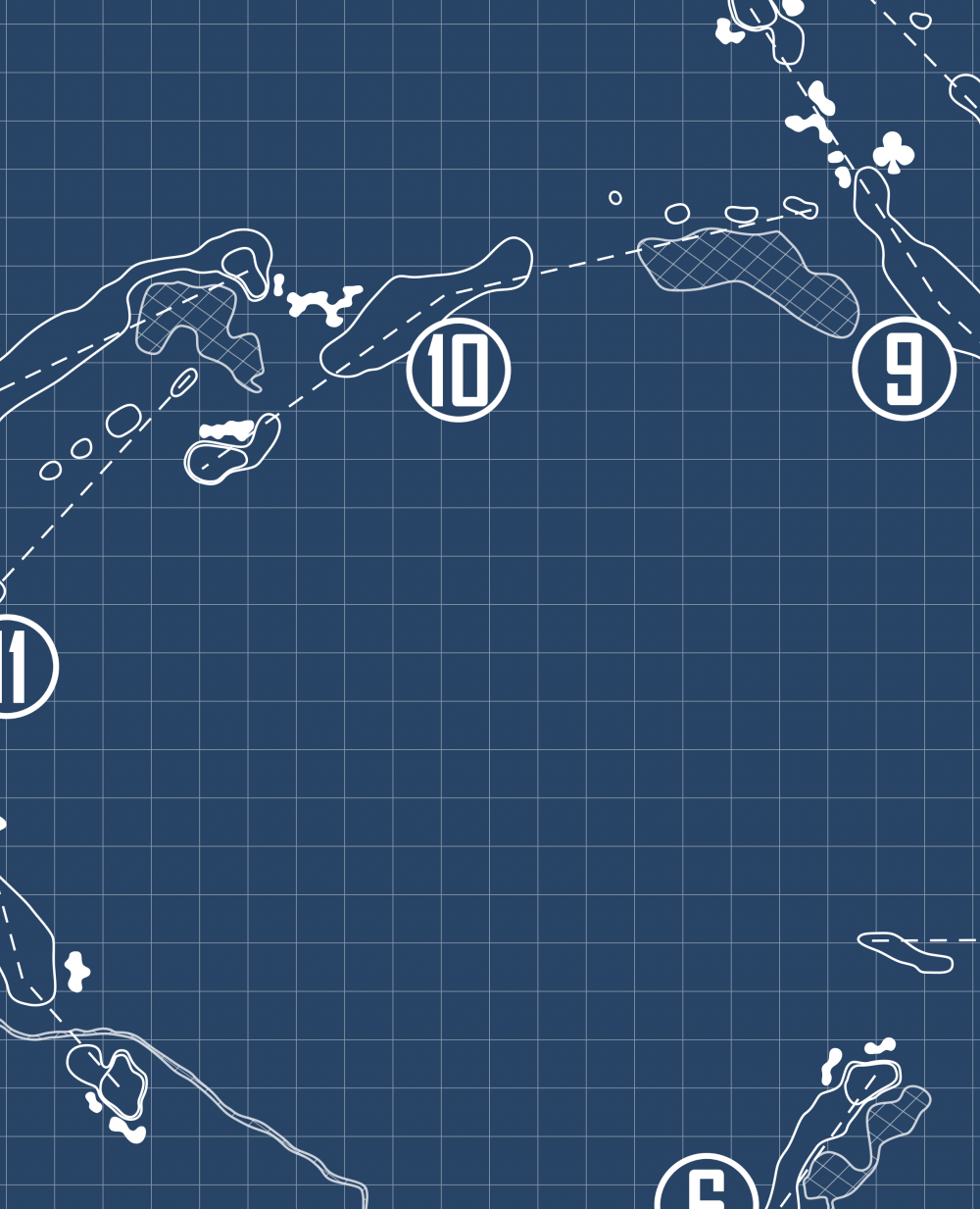 Commonwealth National Golf Club Blueprint (Print)