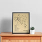 Copetown Woods Golf Club Outline (Print)