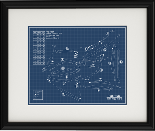 Corning Country Club Blueprint (Print)