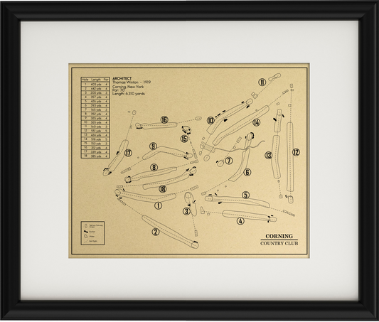 Corning Country Club Outline (Print)