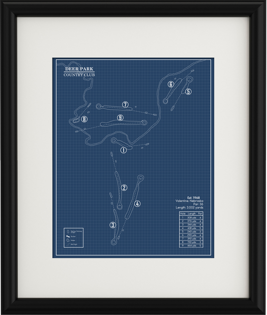 Deer Park Country Club Blueprint (Print)