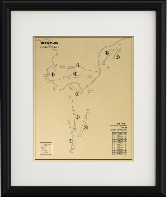 Deer Park Country Club Outline (Print)