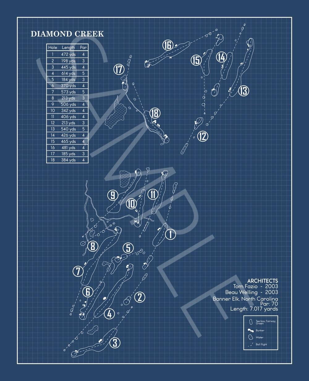 Diamond Creek Blueprint (Print)