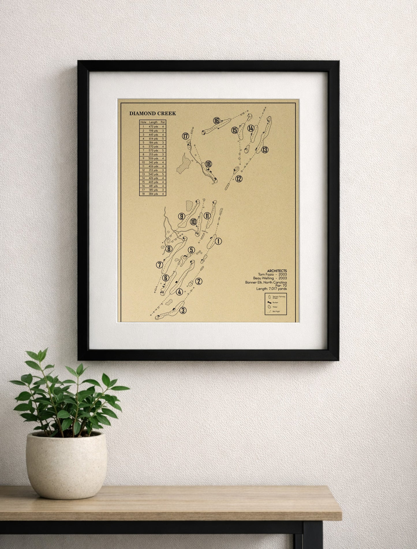 Diamond Creek Outline (Print)