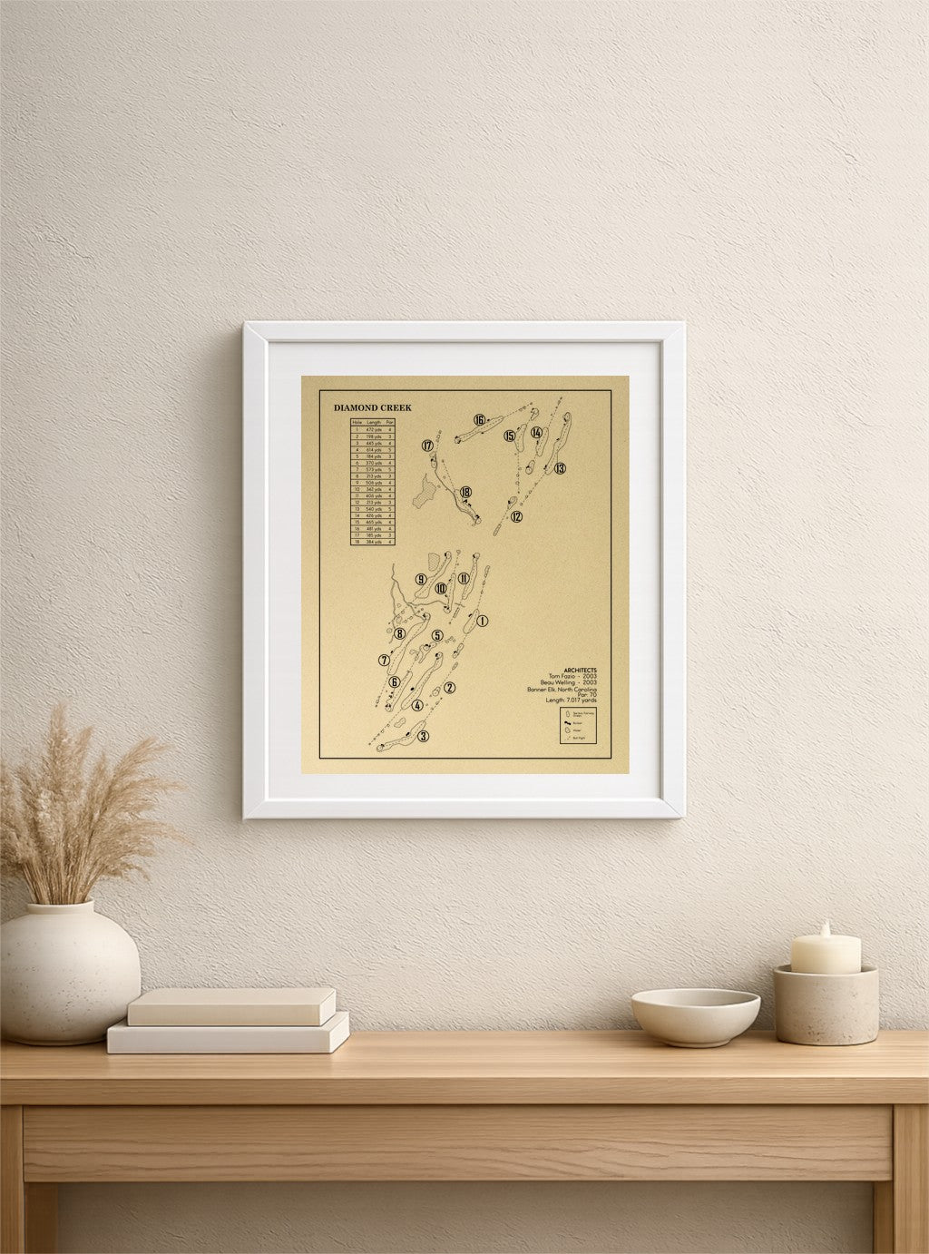 Diamond Creek Outline (Print)