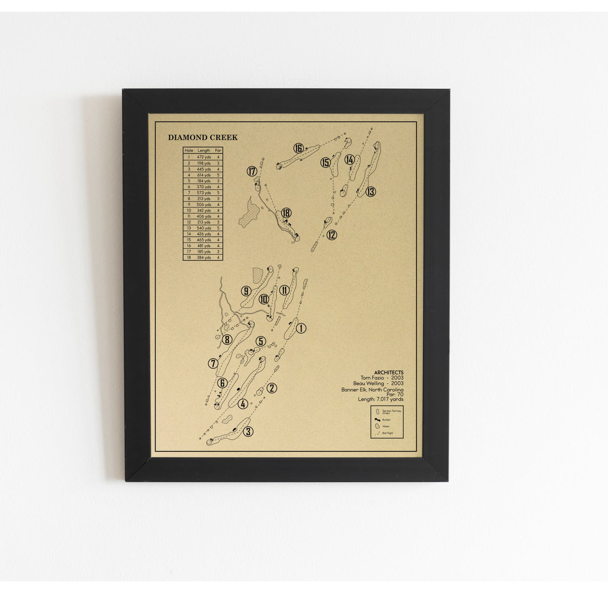 Diamond Creek Outline (Print)