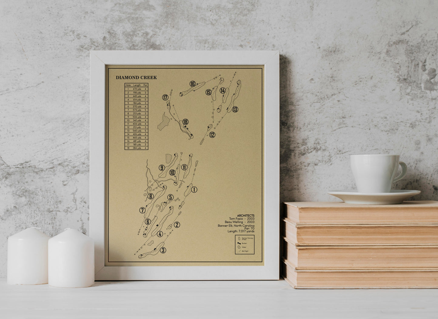 Diamond Creek Outline (Print)