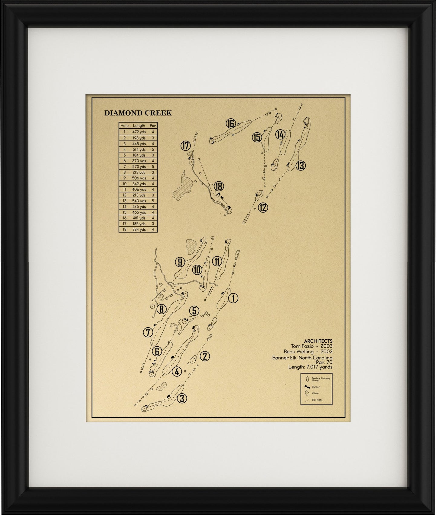 Diamond Creek Outline (Print)