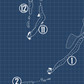Dolphin Head Golf Club Blueprint (Print)
