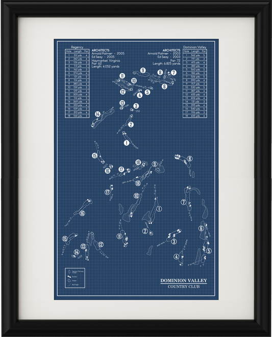 Dominion Valley Country Club Blueprint (Print)
