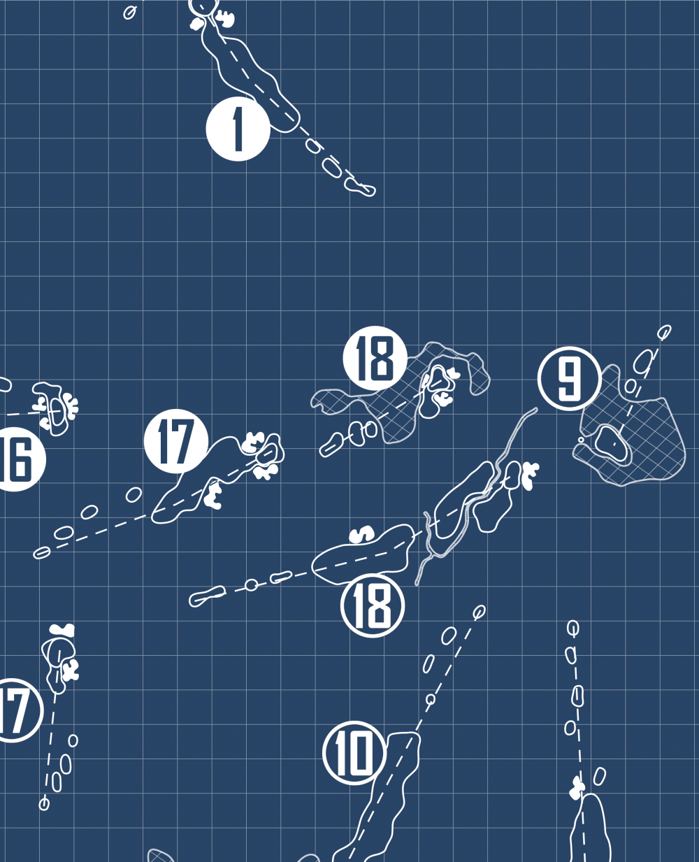 Dominion Valley Country Club Blueprint (Print)