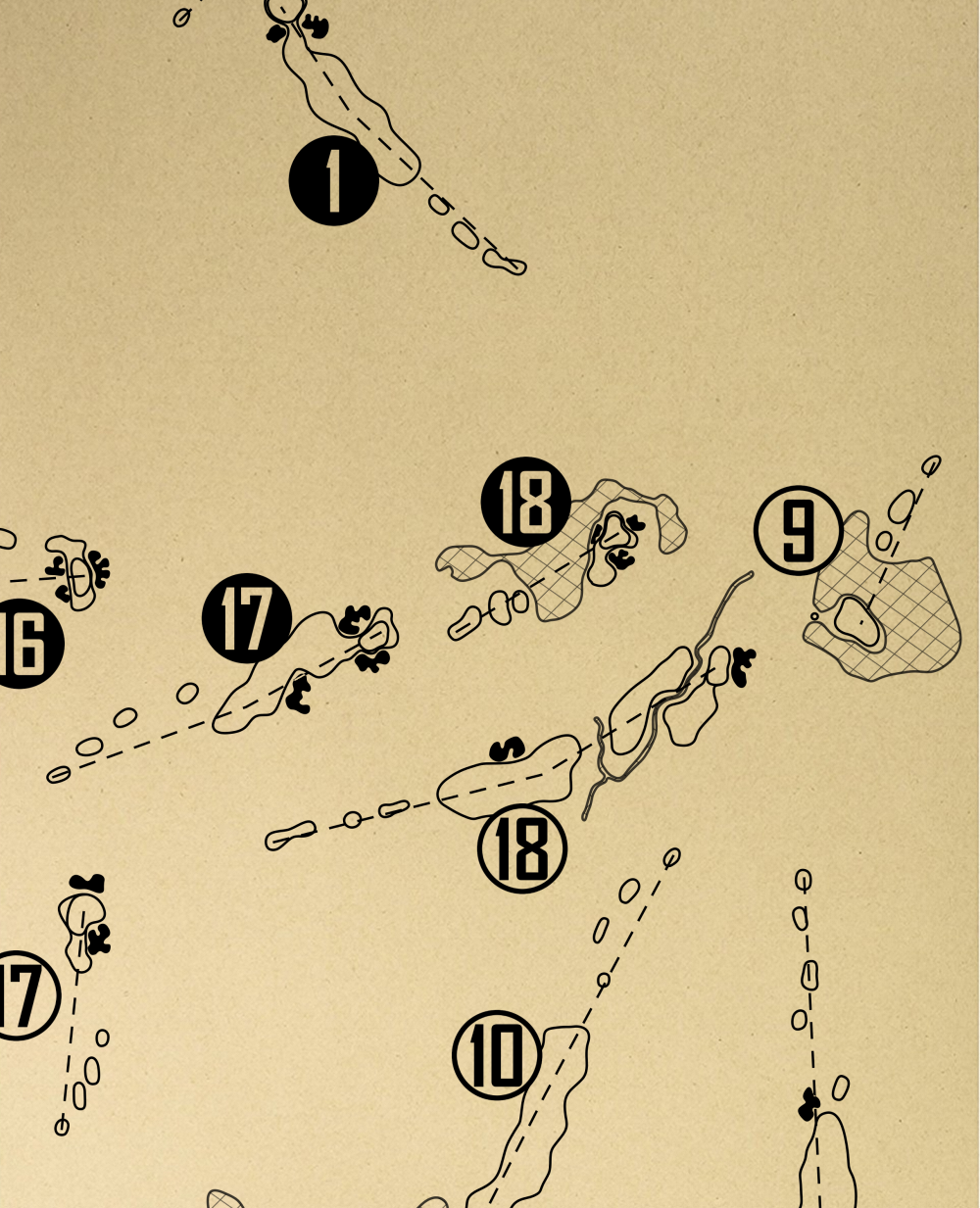 Dominion Valley Country Club Outline (Print)