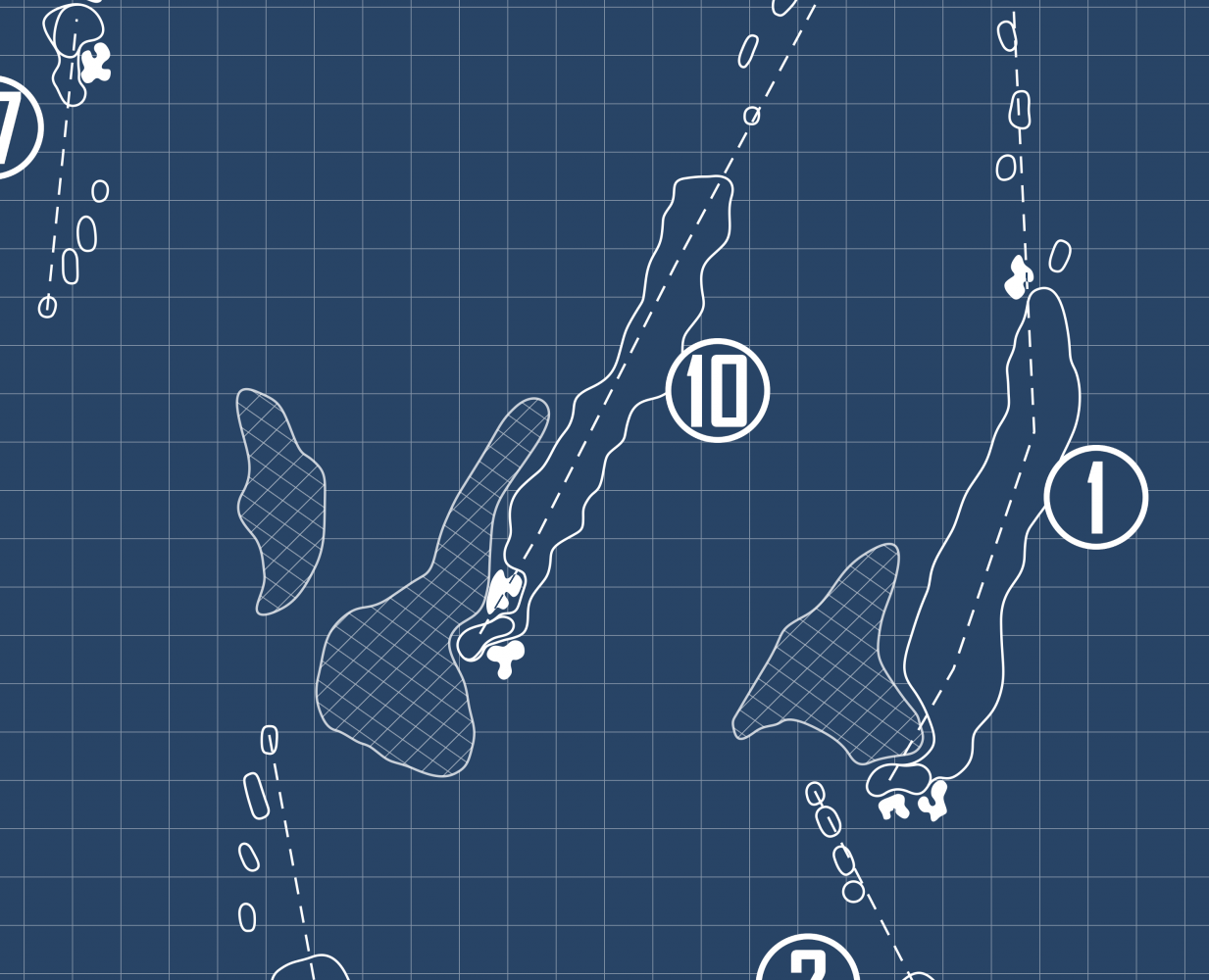 Dominion Valley Country Club Dominion Valley Course Blueprint (Print)