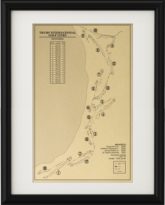 Trump International Golf Links Ireland Outline (Print)