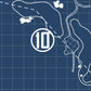 Dumbarnie Links in Blueprint (Print)