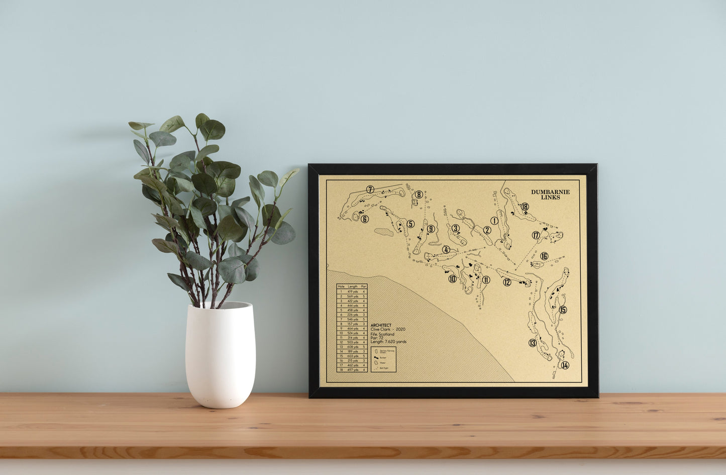 Dumbarnie Links in Outline (Print)