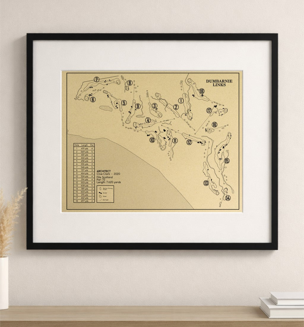 Dumbarnie Links in Outline (Print)