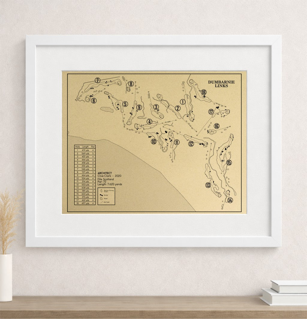 Dumbarnie Links in Outline (Print)
