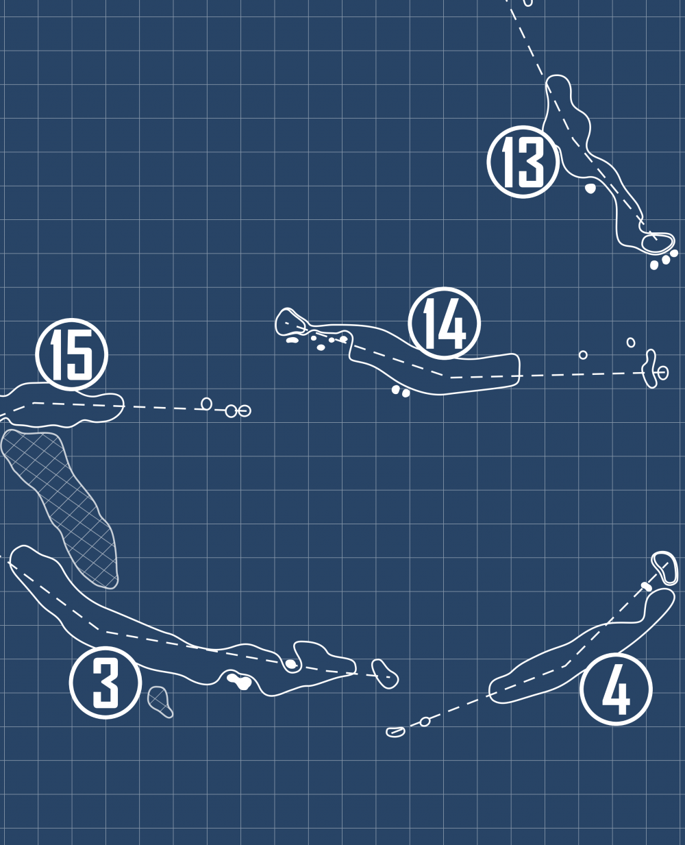 Dunmaglas Golf Course Blueprint (Print) – GolfBlueprints