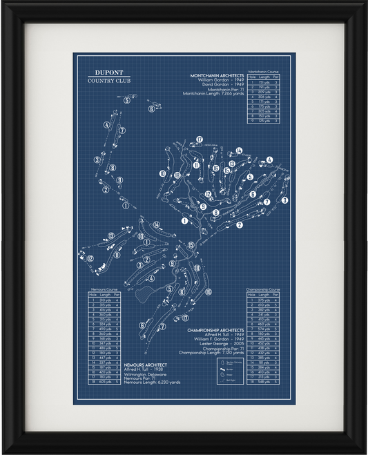 DuPont Country Club Blueprint (Print)