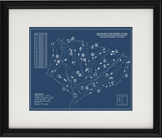 DuPont Country Club Championship Course Blueprint (Print)