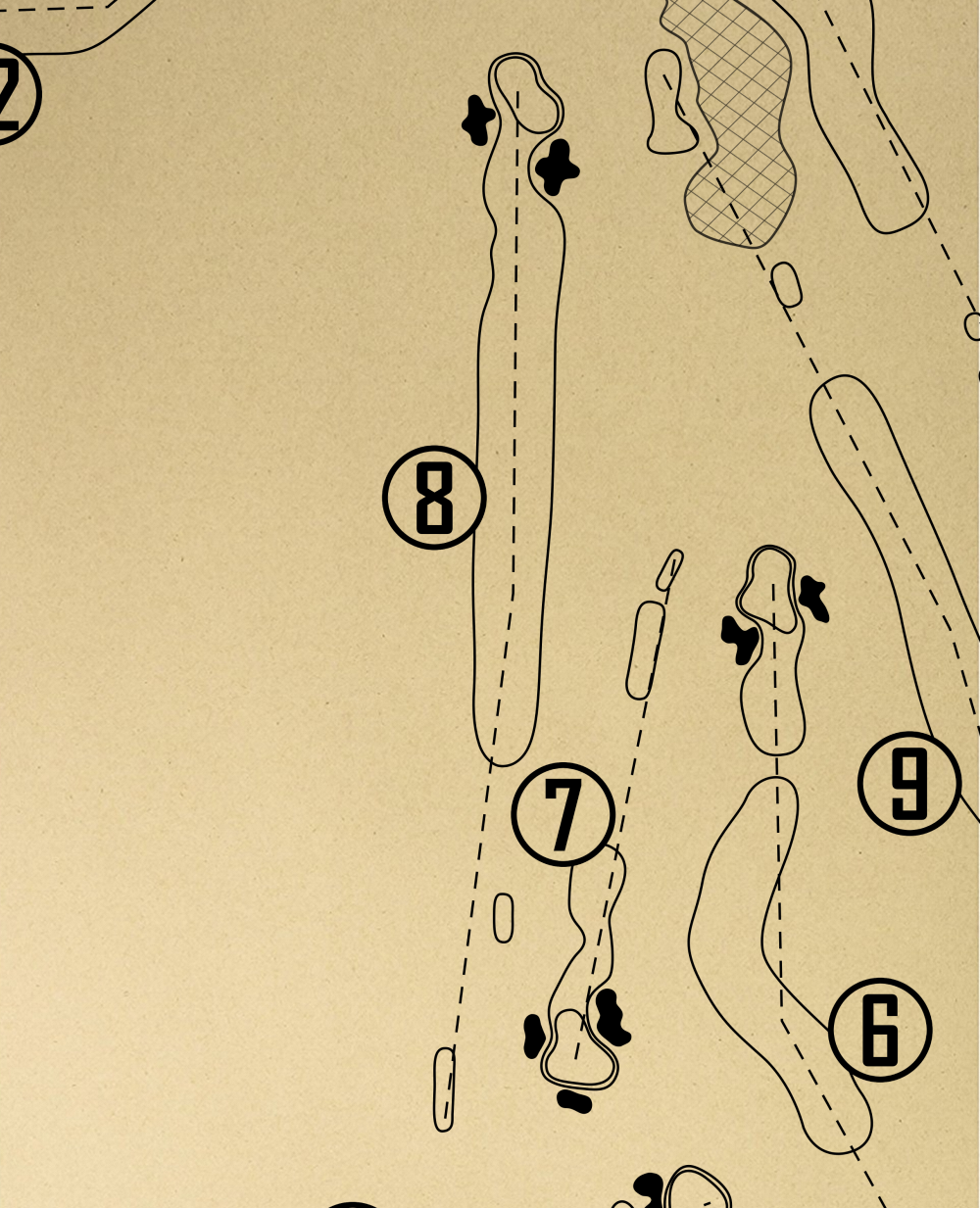 Eagle River Golf Course Outline (Print)
