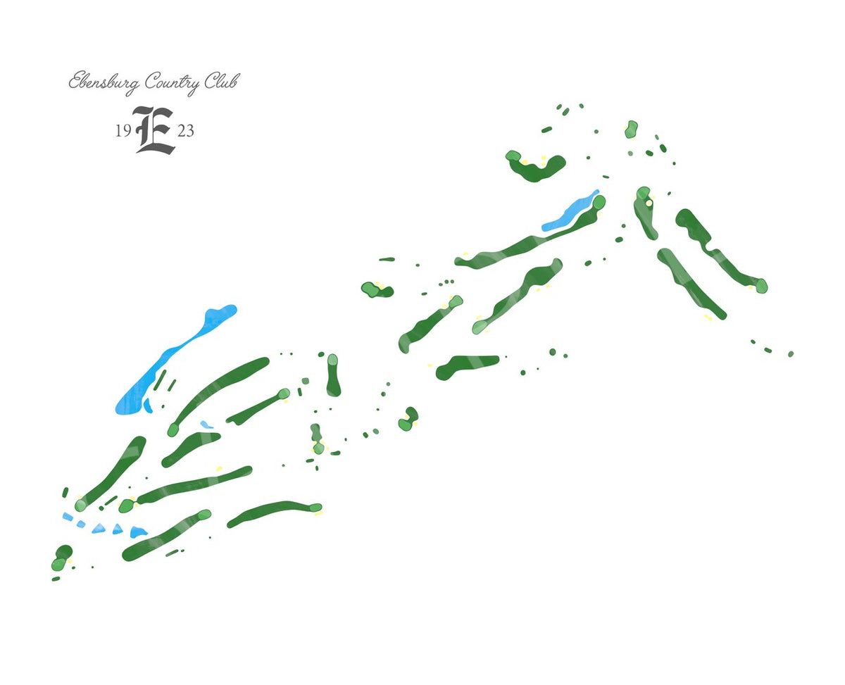 Ebensburg Country Club Painting (Print)