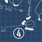 Ekwanok Country Club Blueprint (Print)