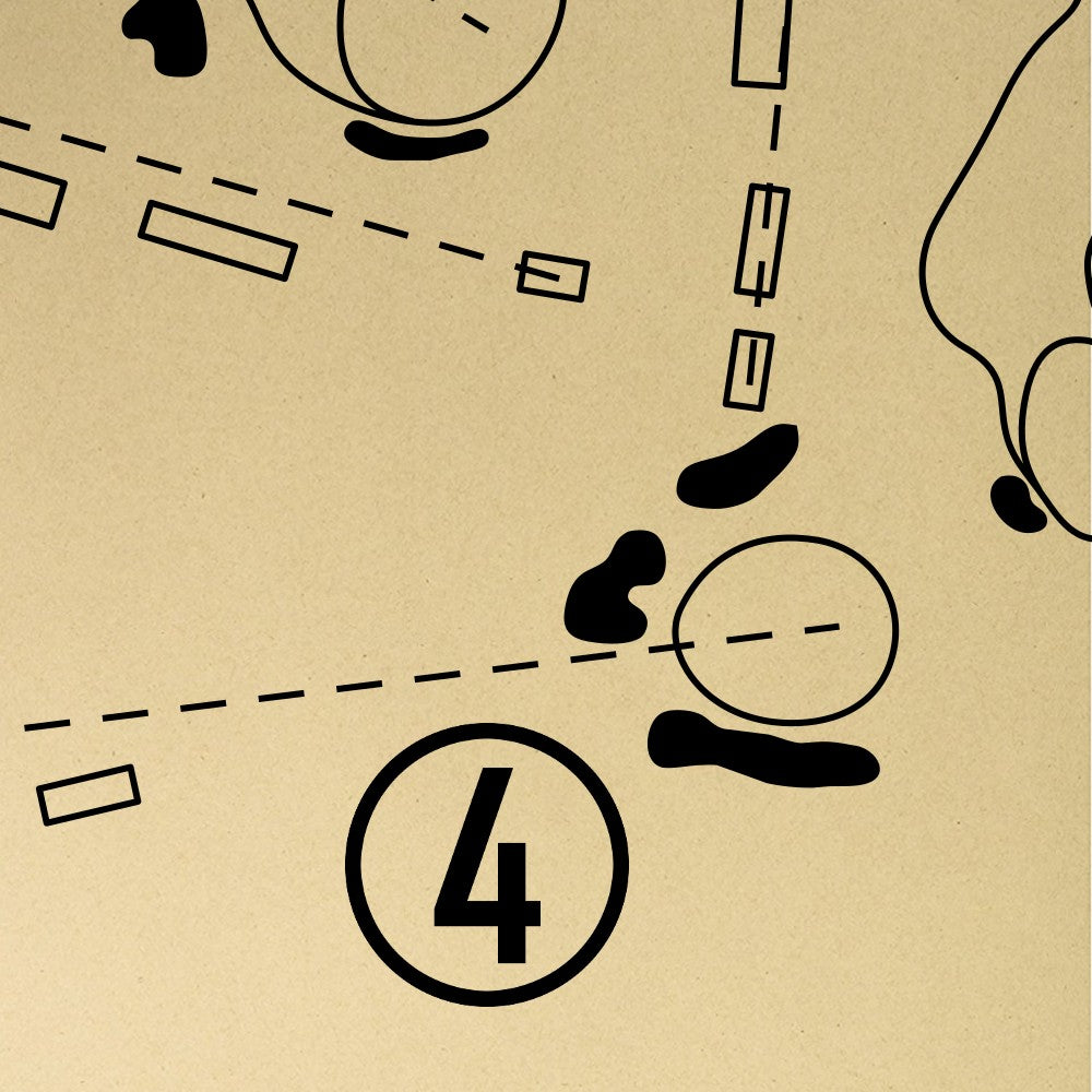 Ekwanok Country Club Outline (Print)