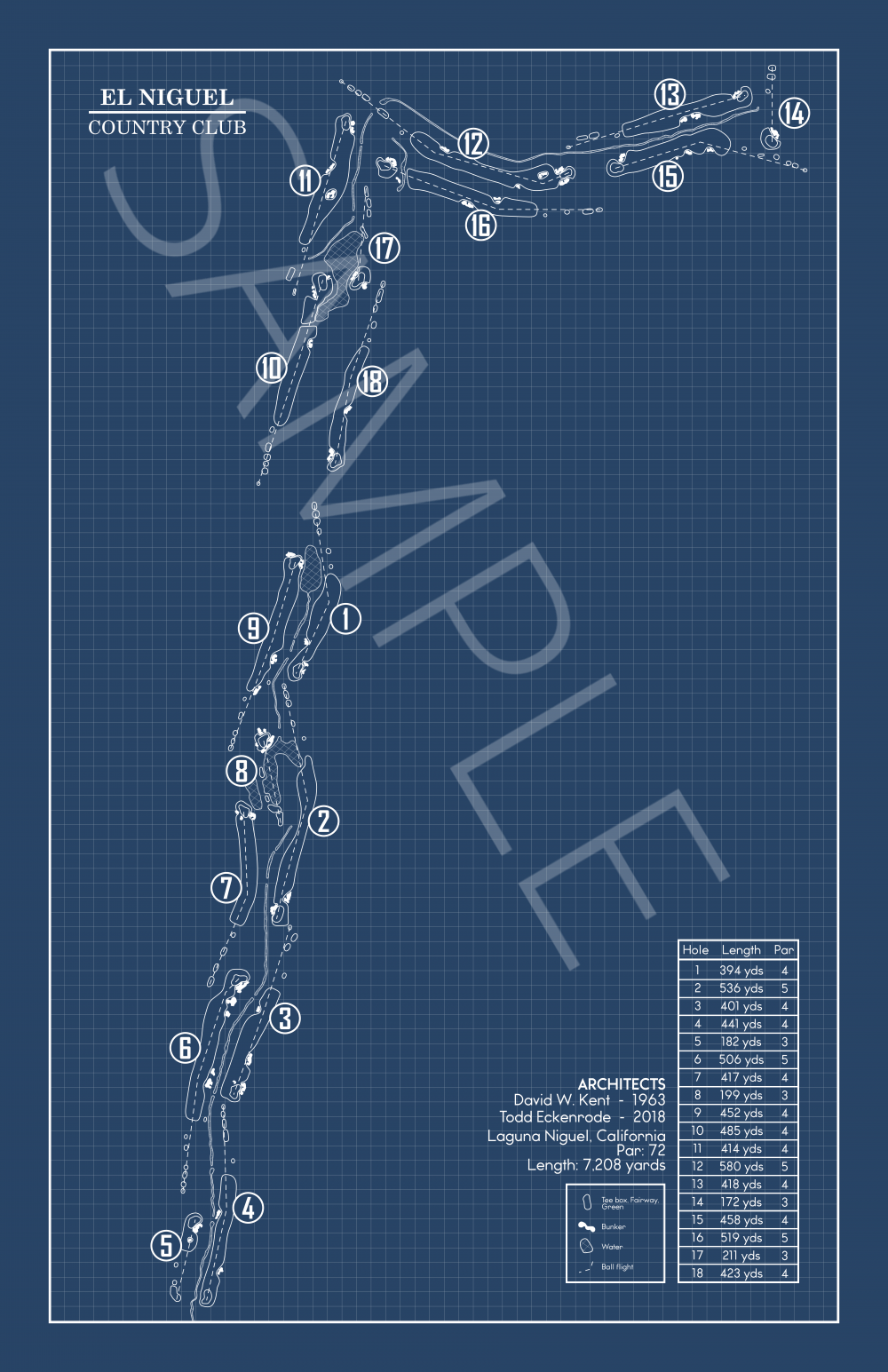 El Niguel Country Club Blueprint (Print)