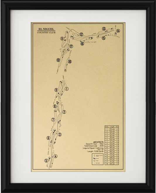El Niguel Country Club Outline (Print)