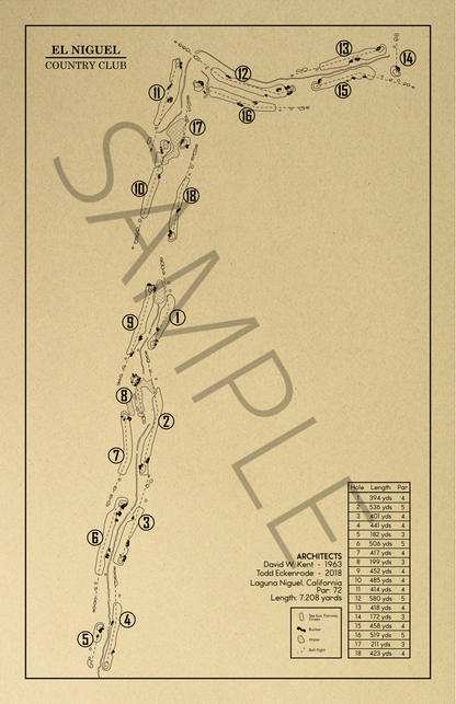 El Niguel Country Club Outline (Print)