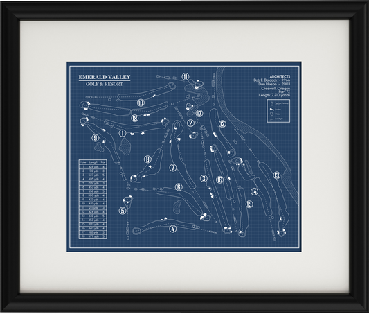 Emerald Valley Golf & Resort Blueprint (Print)