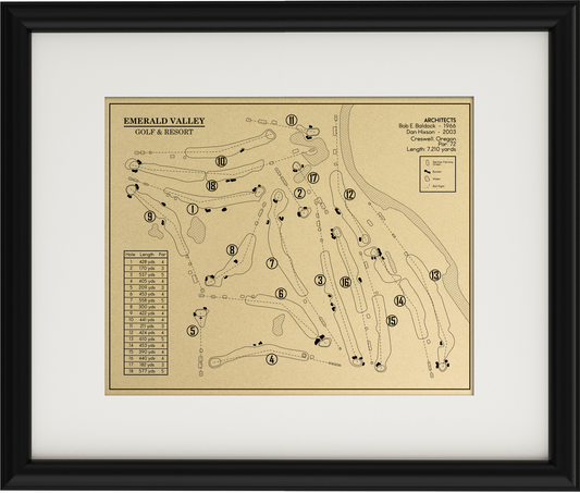 Emerald Valley Golf & Resort Outline (Print)