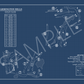 Farmington Hills Golf Club Blueprint (Print)
