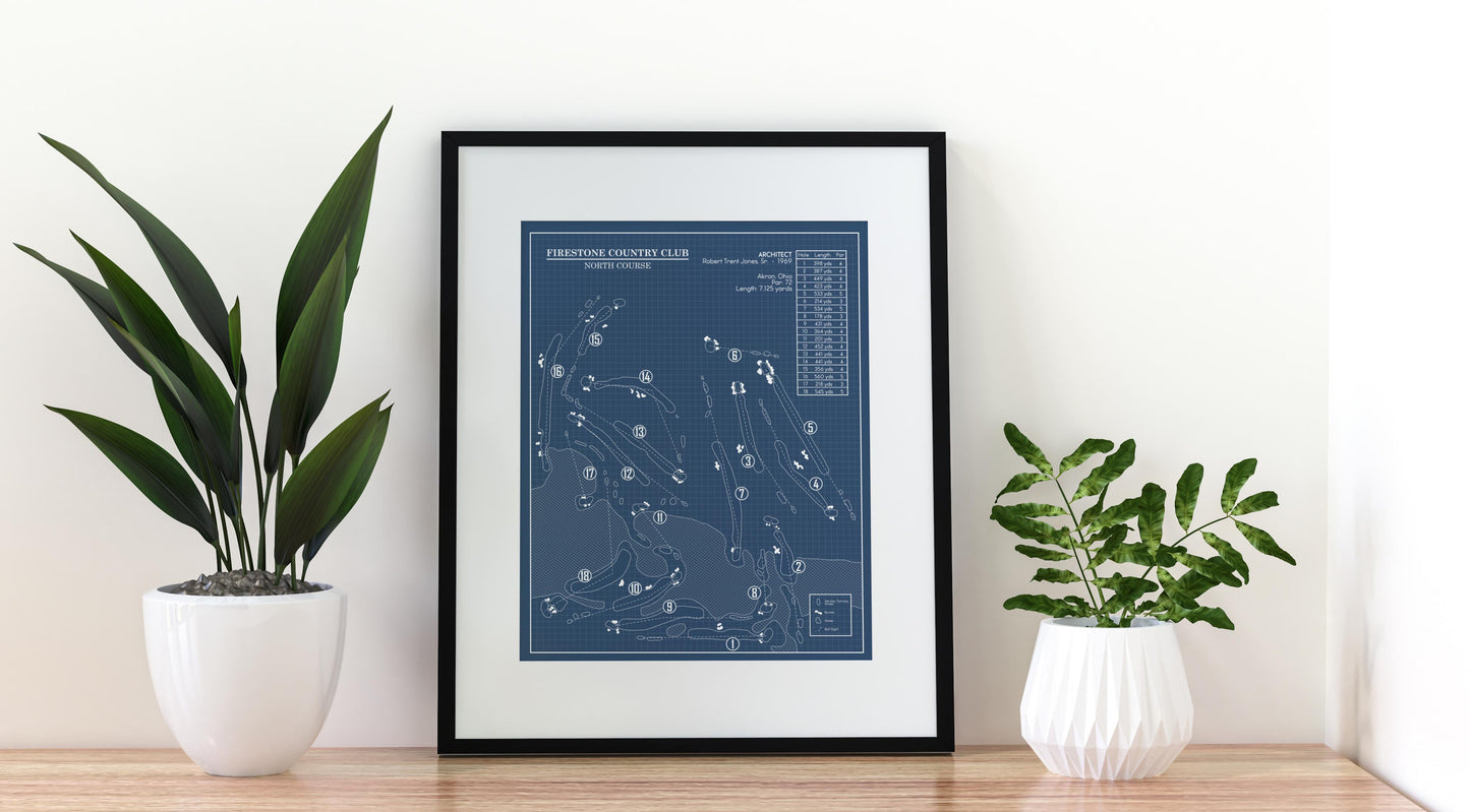 Firestone Country Club North Course Blueprint (Print)