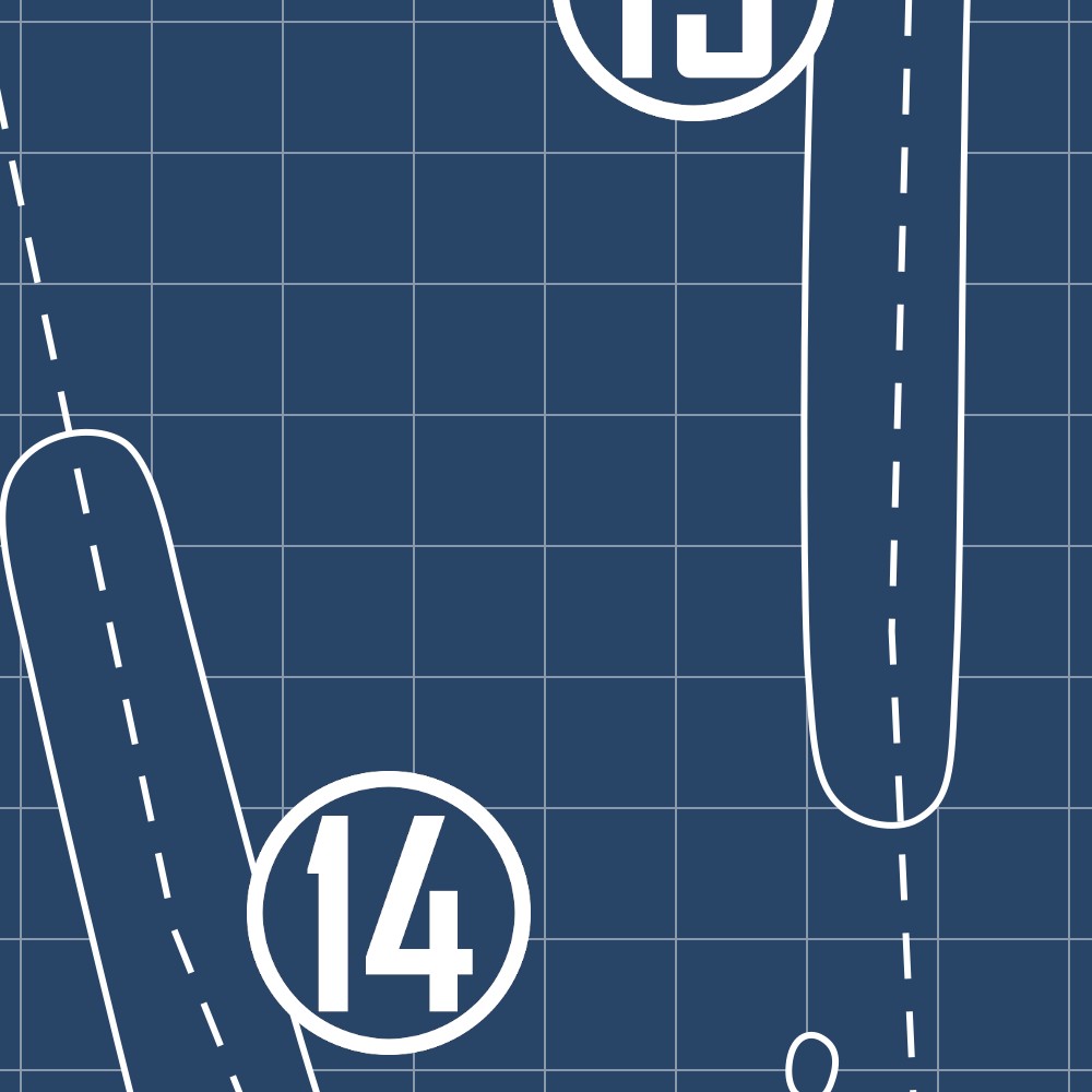 Forest Akers East Course Blueprint (Print)