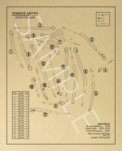 Forest Akers East Course Outline (Print)