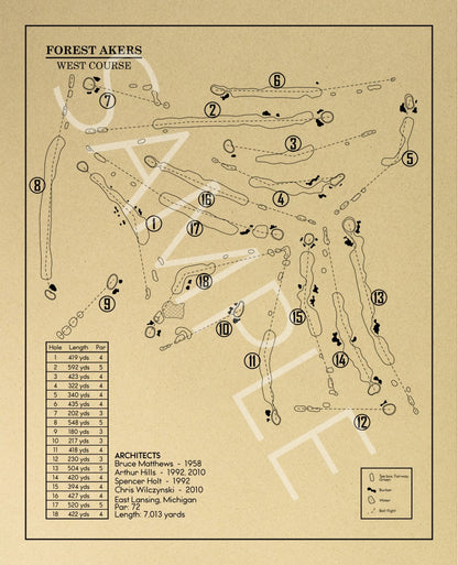 Forest Akers West Course Outline (Print)