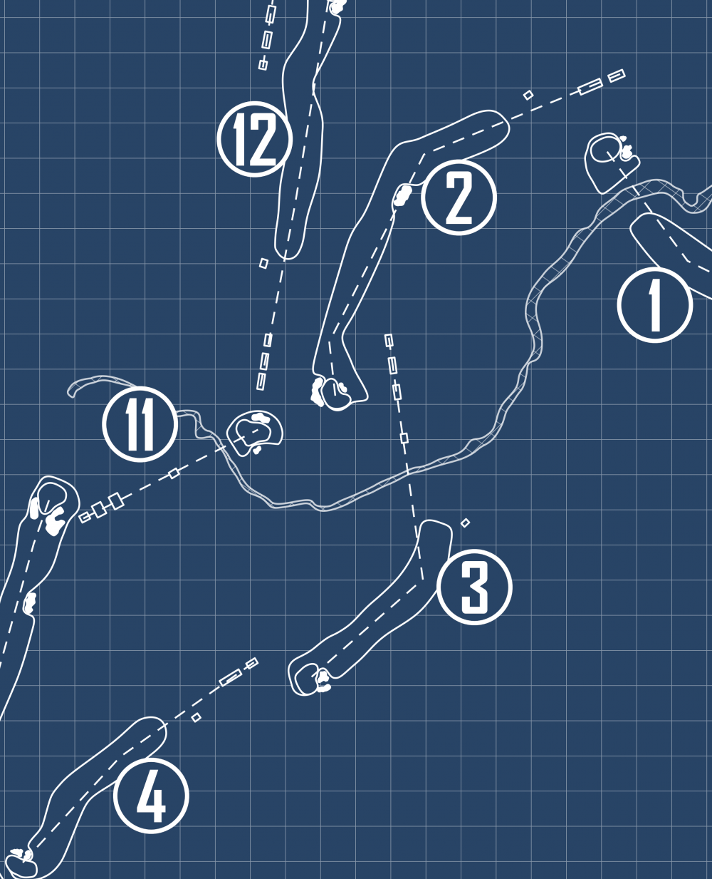 The Foundry Golf Club Blueprint (Print)
