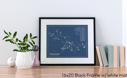French Lick Resort Pete Dye Course Blueprint (Print)