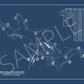 French Lick Resort Pete Dye Course Blueprint (Print)